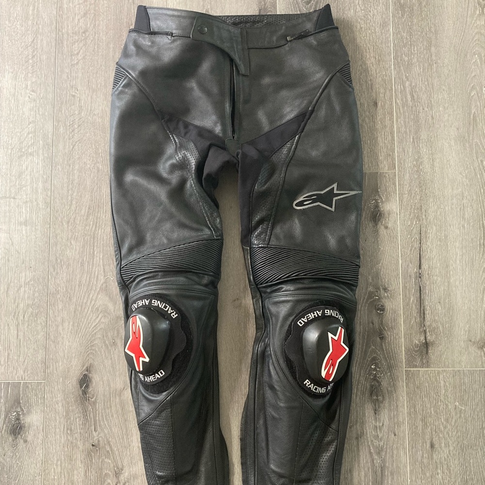 Alpinestars Leather Motorcycle Pants men’s 34/EU 52